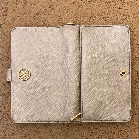 Tory Burch Silver Wristlet with Gold Accents - Picture 4 of 5